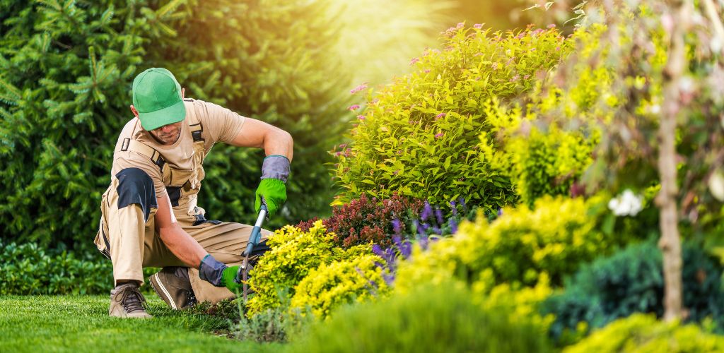 Our landscaping team at work
